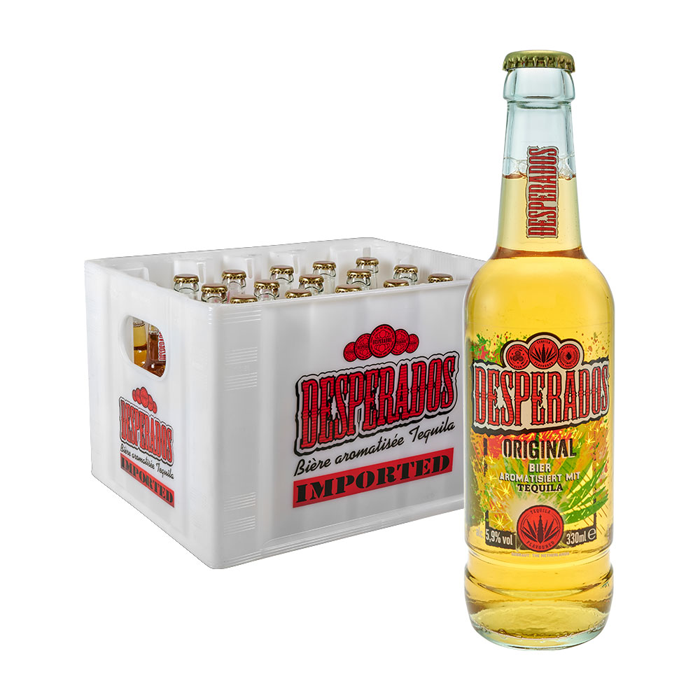 0.4 L CERVEJA GARRAFA MORANGO MARGARITA DESPERADOS 3%